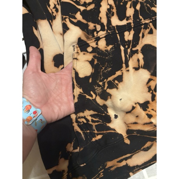 Brandy Melville Return Of The Tiger Hoodie 1986 Bleached Tye Dye California Cool - Picture 3 of 11